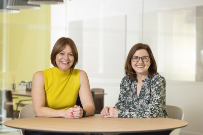 Headshot of Kelly Jordan and Louise Duffy